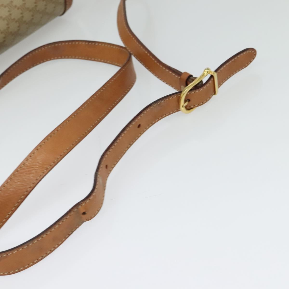 Celine Macadam Shoulder Bag PVC Leather, BEIGE, CANVAS, Shoulder bag