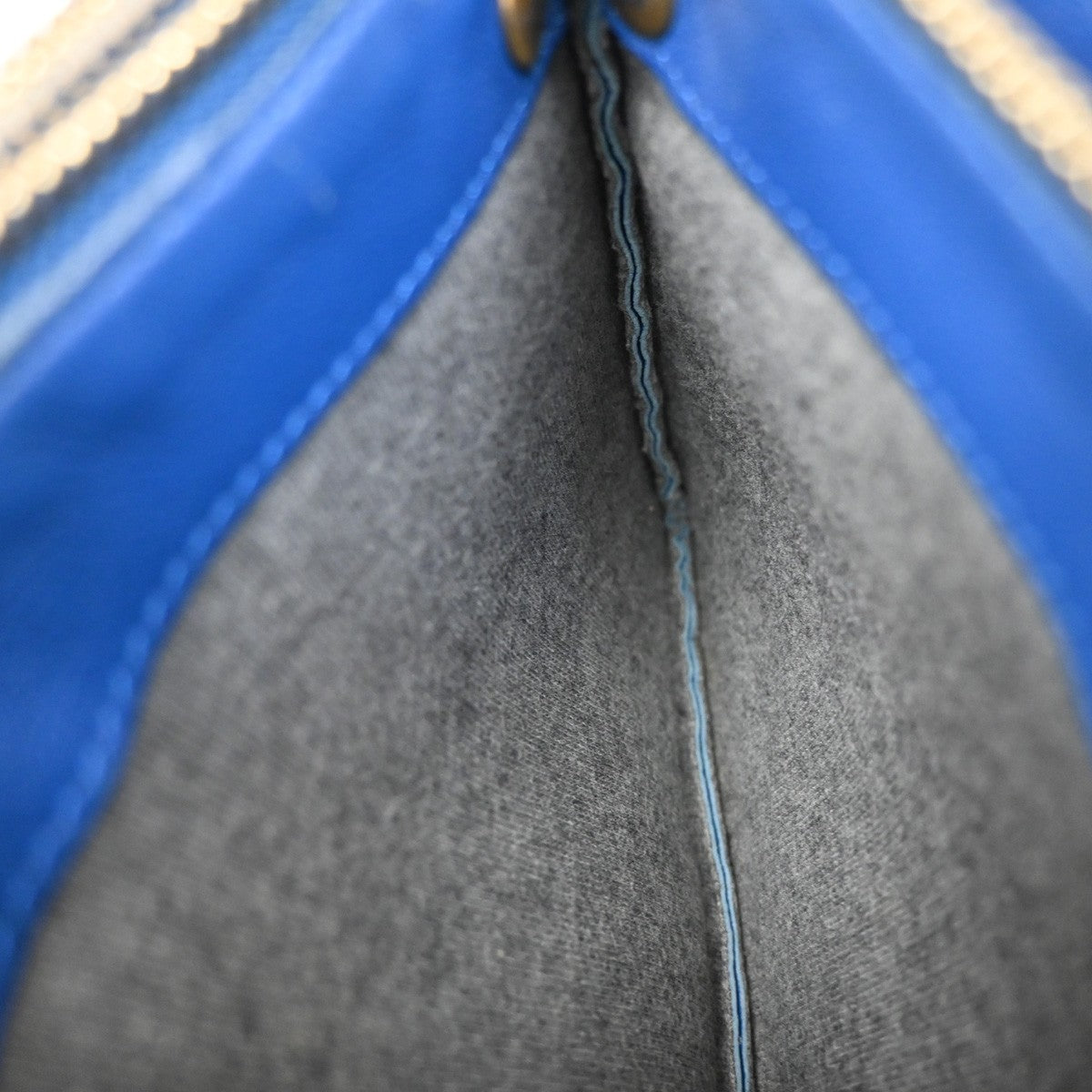 Celine Trio Crossbody Bag Leather, BLUE, LEATHER, Crossbody bag