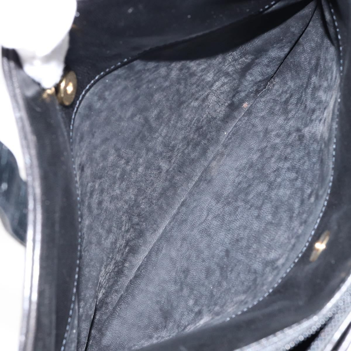 Bally Vintage Handbag Quilted Leather, BLACK, LEATHER, Handbag