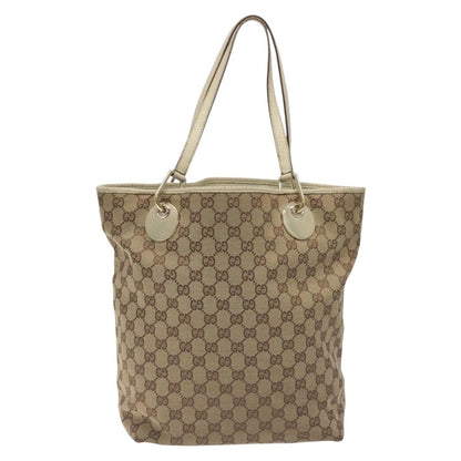 Gucci GG Canvas Bag Canvas, BEIGE, CANVAS, Tote bag