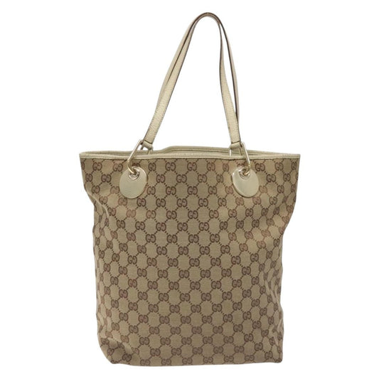 Gucci GG Canvas Bag Canvas, BEIGE, CANVAS, Tote bag
