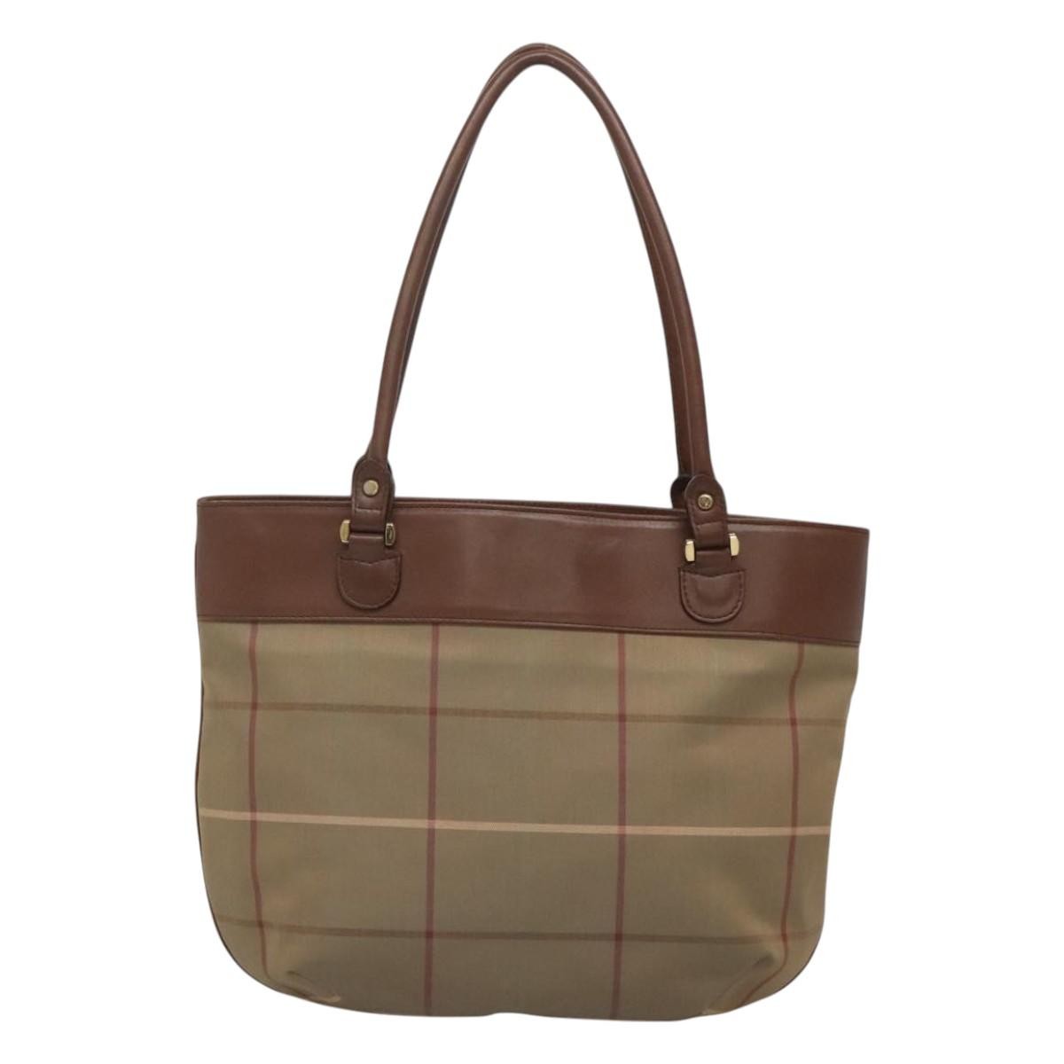 Burberry Nova check Shoulder bag Canvas, BEIGE, CANVAS, Shoulder bag
