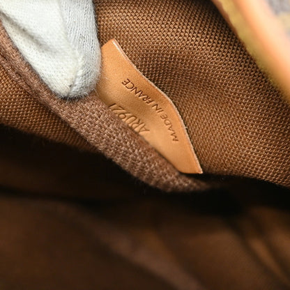 Louis Vuitton Saumur Handbag Monogram Canvas, BROWN, CANVAS, Shoulder bag