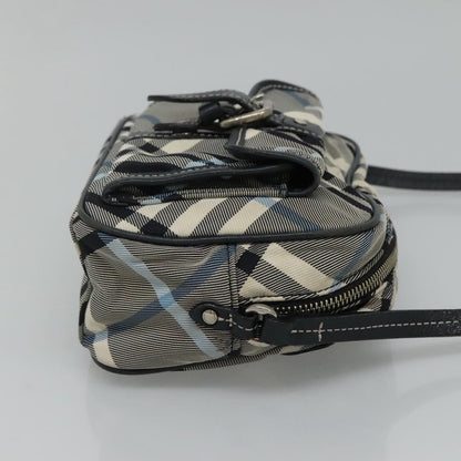 Burberry Nova Check Blue Label Nylon, GRAY, NYLON, Bag