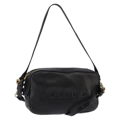 Chloe Vintage Shoulder Bag Leather, BLACK, LEATHER, Shoulder bag