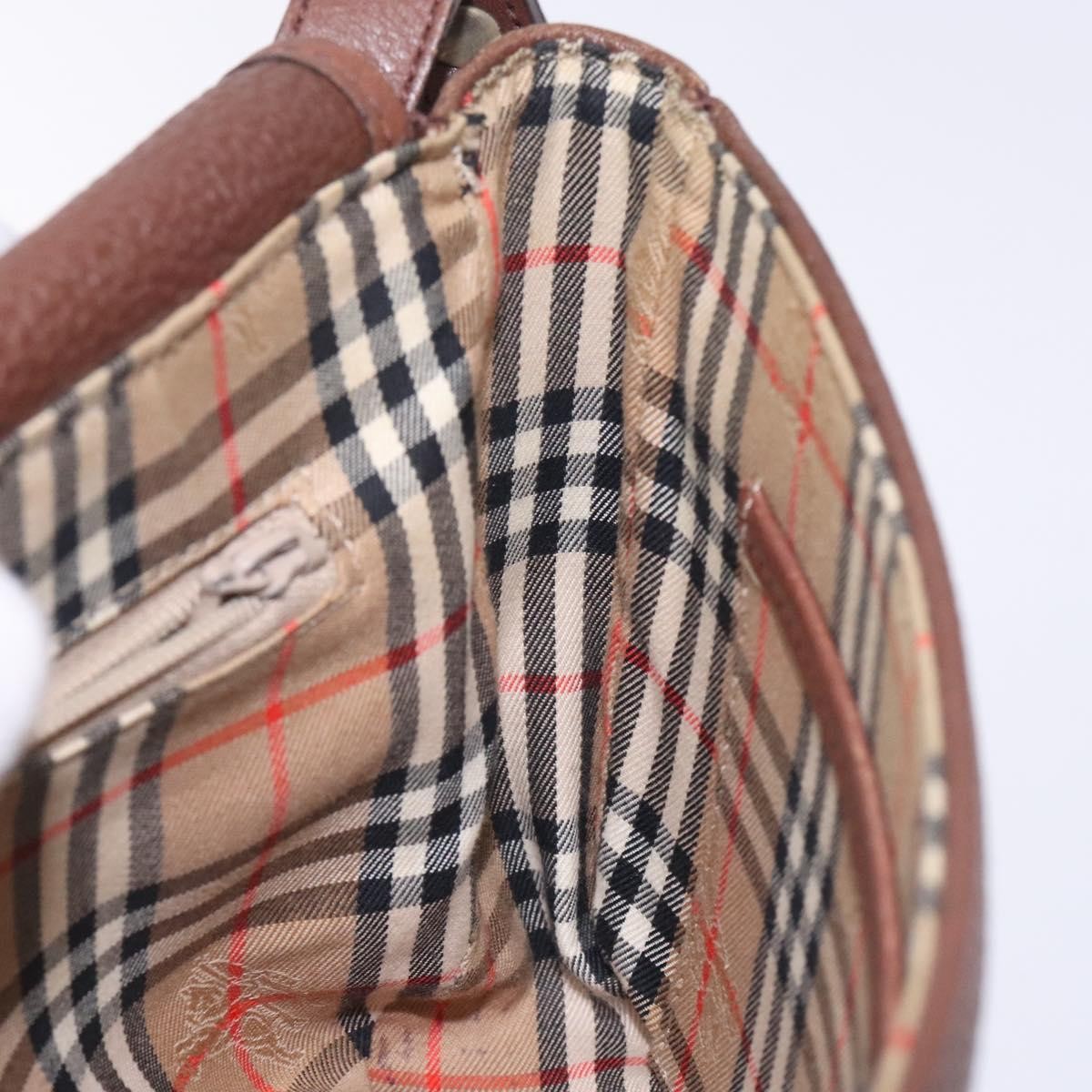 Burberry Flap Shoulder Bag Leather, BROWN, LEATHER, Shoulder bag