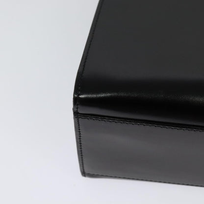 Celine Vintage Logo Top Handle Bag Leather, BLACK, LEATHER, Handbag