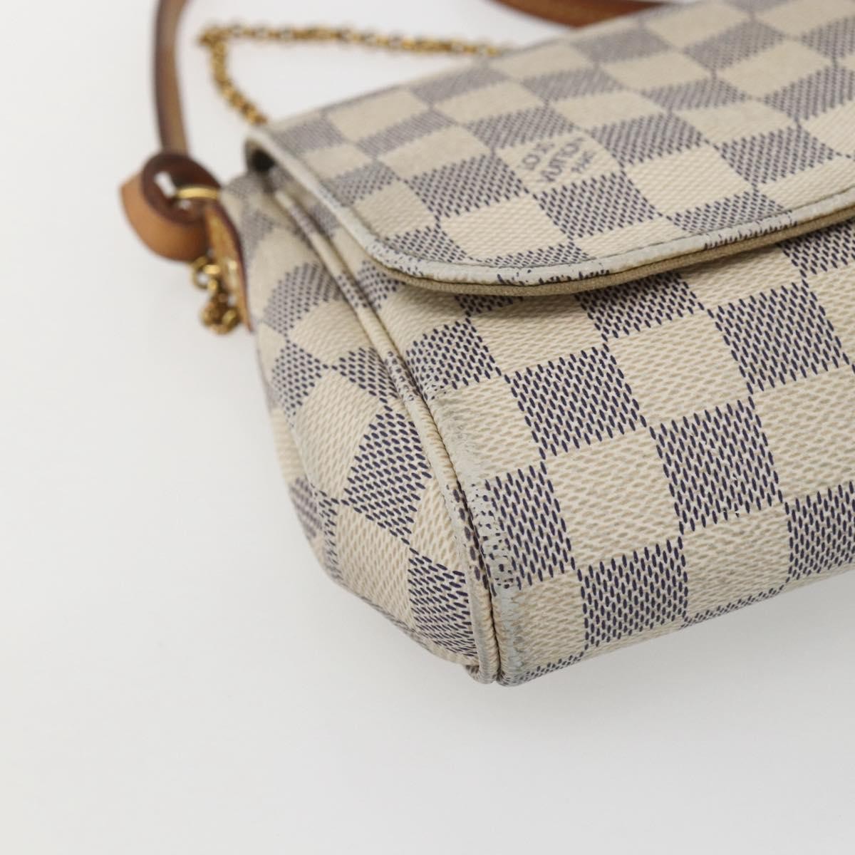 Louis Vuitton Favorite Handbag Damier, WHITE, CANVAS, Clutche & pouche