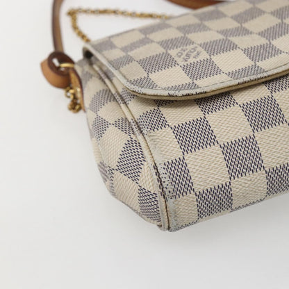 Louis Vuitton Favorite Handbag Damier, WHITE, CANVAS, Clutche & pouche