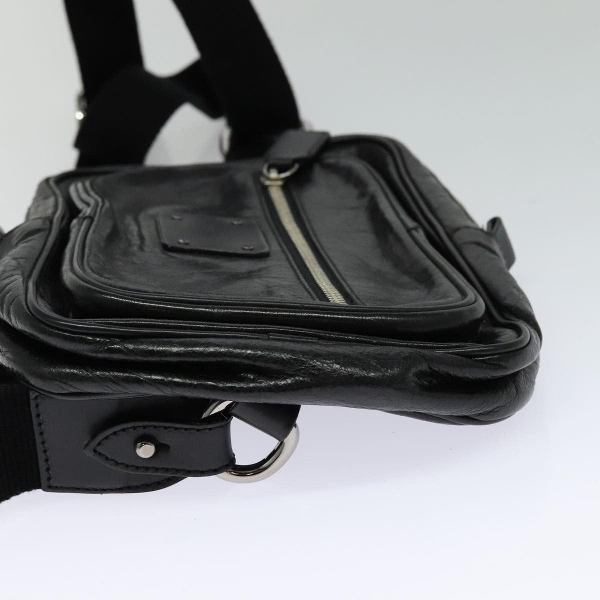 Chloe Paddington Body Leather, BLACK, LEATHER, Shoulder bag