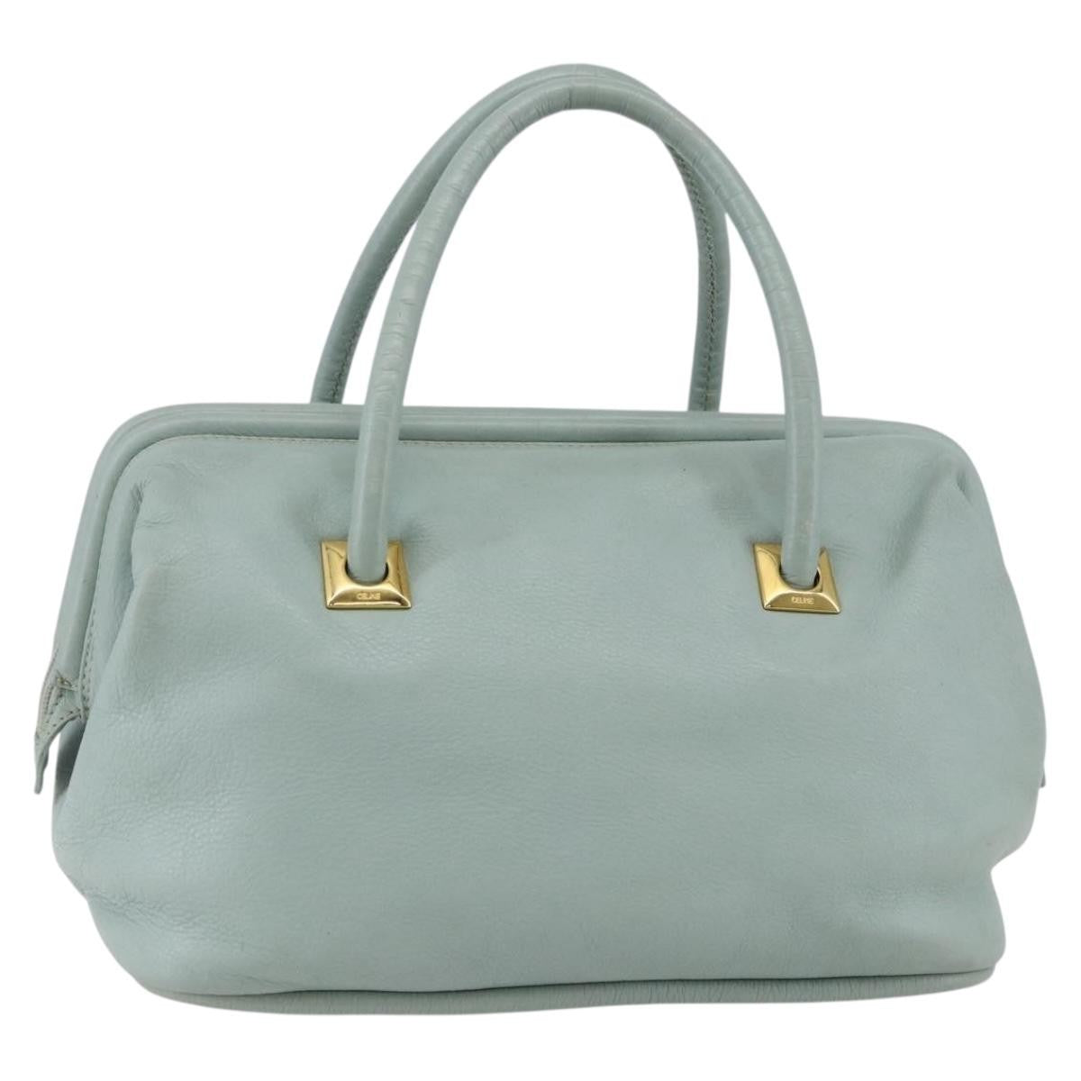 Celine Vintage Doctor Bag Leather, GREEN, LEATHER, Handbag