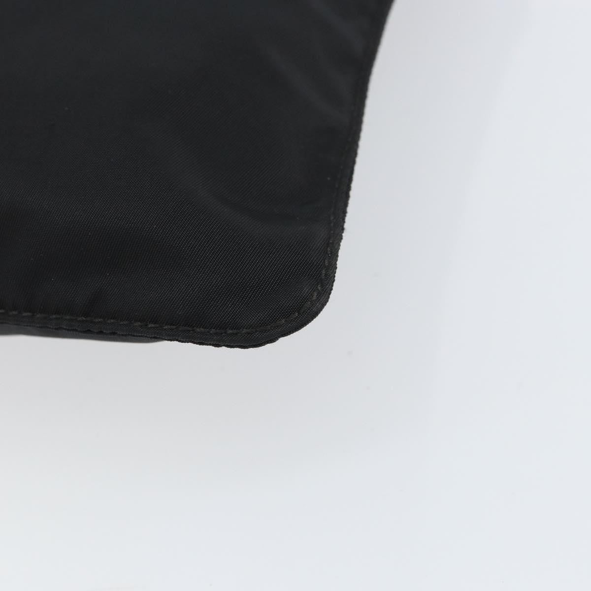 Prada Front Pocket Messenger Bag Tessuto, BLACK, NYLON, Shoulder bag