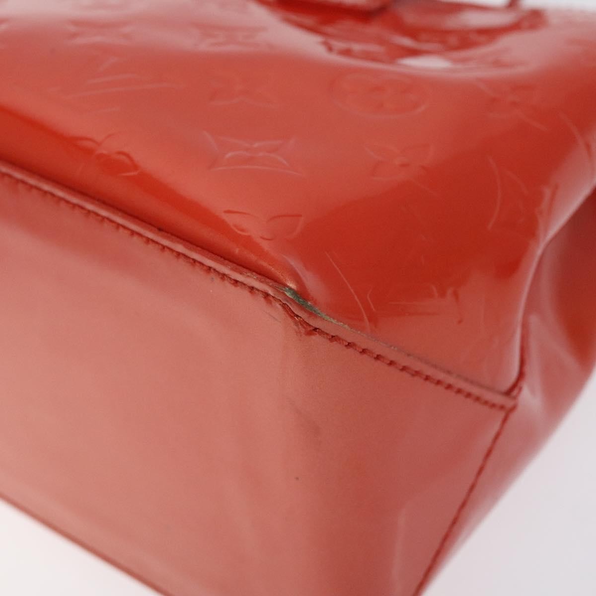 Louis Vuitton Wilshire Handbag Monogram Vernis, ORANGE, PATENT_LEATHER, Handbag