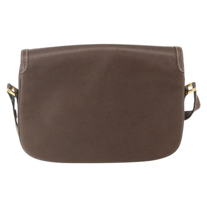 Gucci Vintage Shoulder Bag Leather, BROWN, LEATHER, Shoulder bag