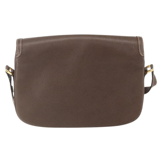 Gucci Vintage Shoulder Bag Leather, BROWN, LEATHER, Shoulder bag