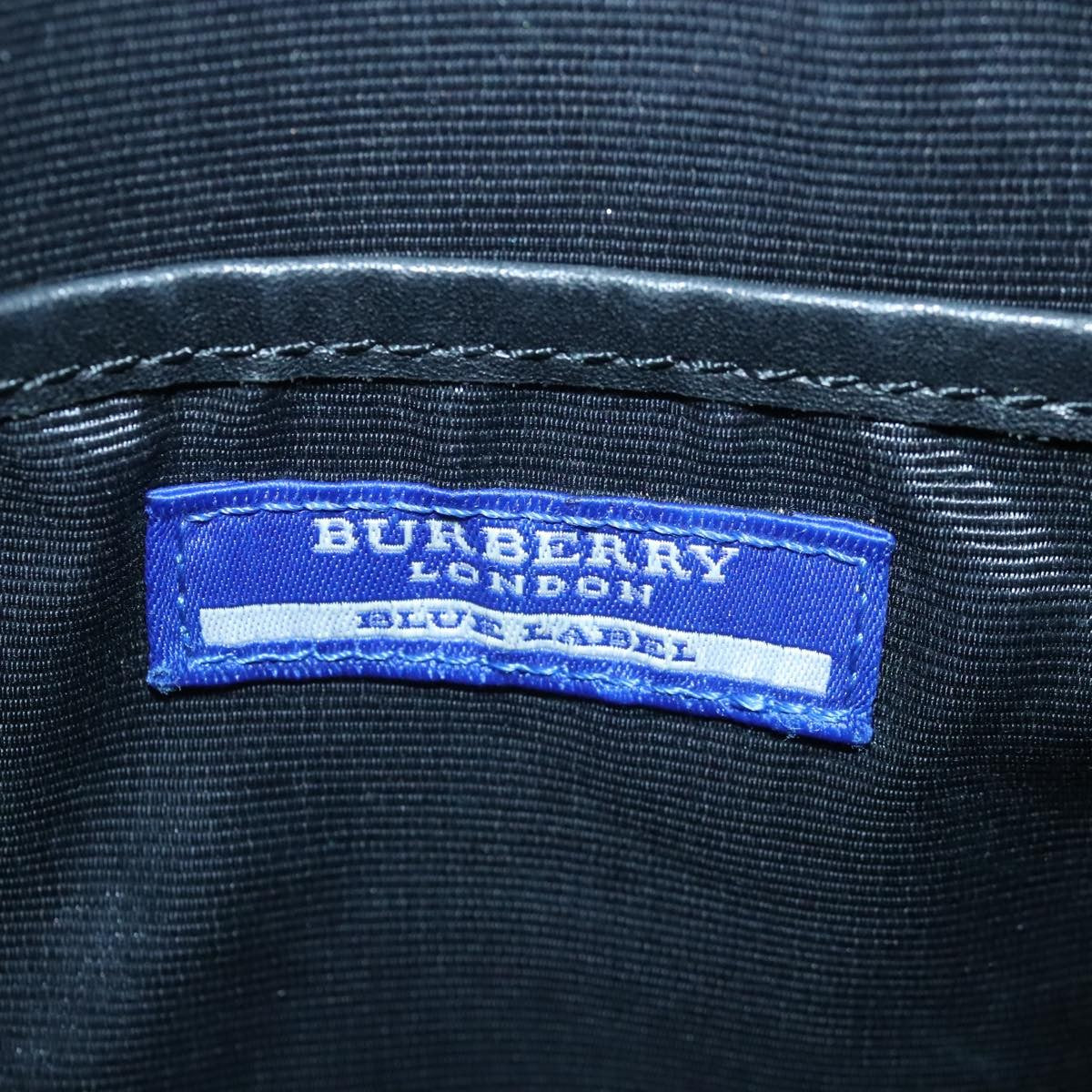 Burberry Nova Check Blue Label Canvas, BLACK, CANVAS, Shoulder bag