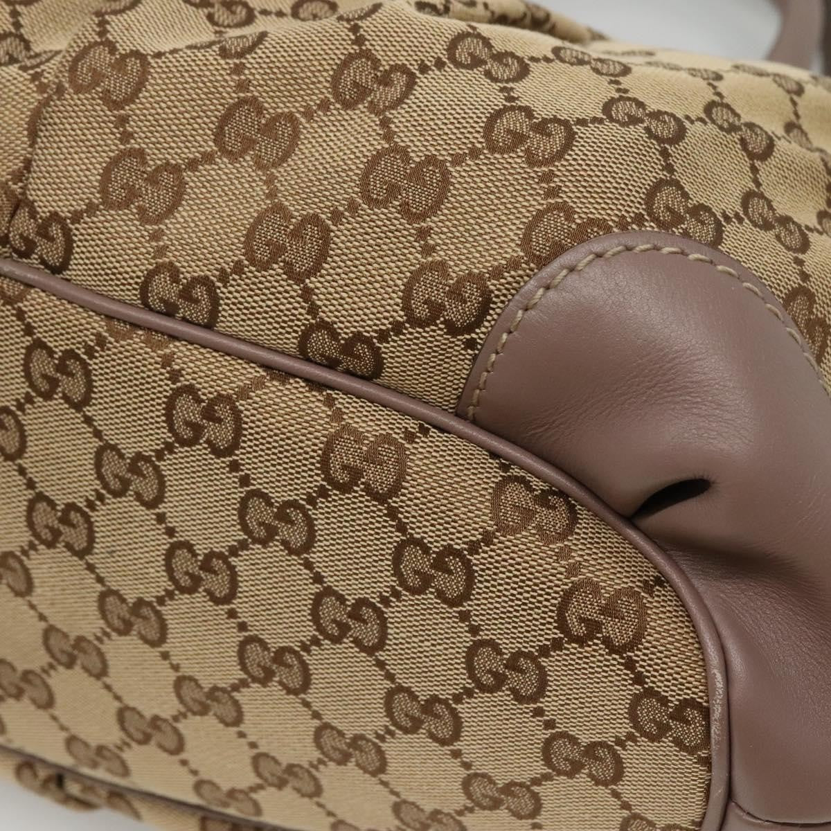 Gucci Sukey Top Handle Satchel GG Canvas with Leather, BEIGE, CANVAS, Tote bag