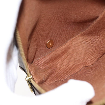 Louis Vuitton Pochette Gange Monogram Canvas, BROWN, CANVAS, Clutche & pouche