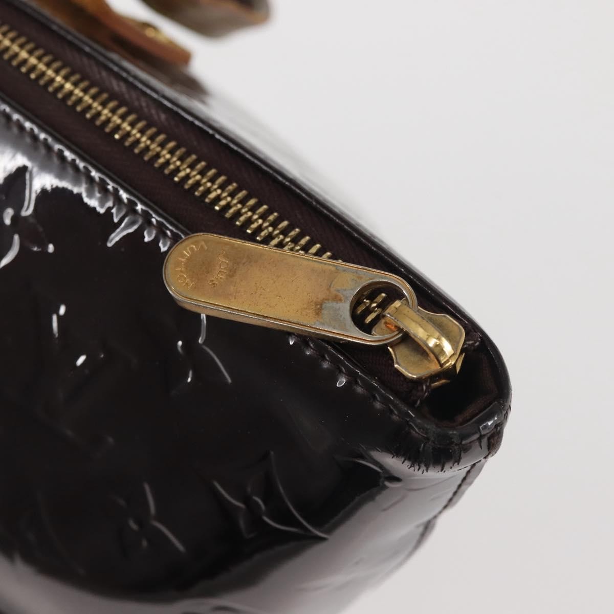 Louis Vuitton Bellevue Handbag Monogram Vernis, BURGUNDY, PATENT_LEATHER, Handbag