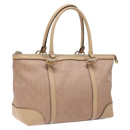 Gucci Lovely Heart Interlocking G Tote GG Canvas, PINK, CANVAS, Tote bag