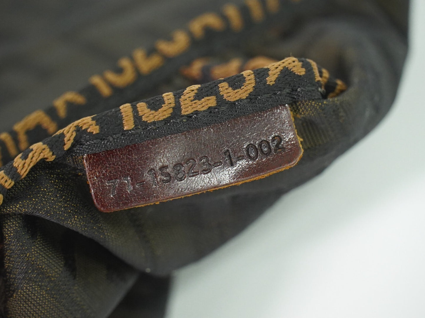 Fendi Vintage Zucca Handbag Zucca, BROWN, CANVAS, Handbag