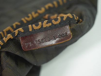 Fendi Vintage Zucca Handbag Zucca, BROWN, CANVAS, Handbag