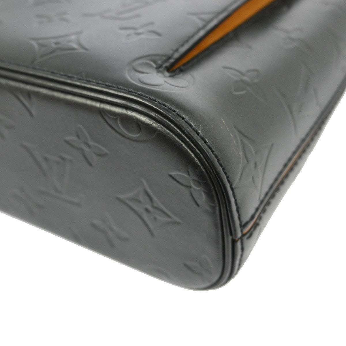 Louis Vuitton Mat Allston Handbag Monogram Vernis, Black, Leather, Shoulder Bag