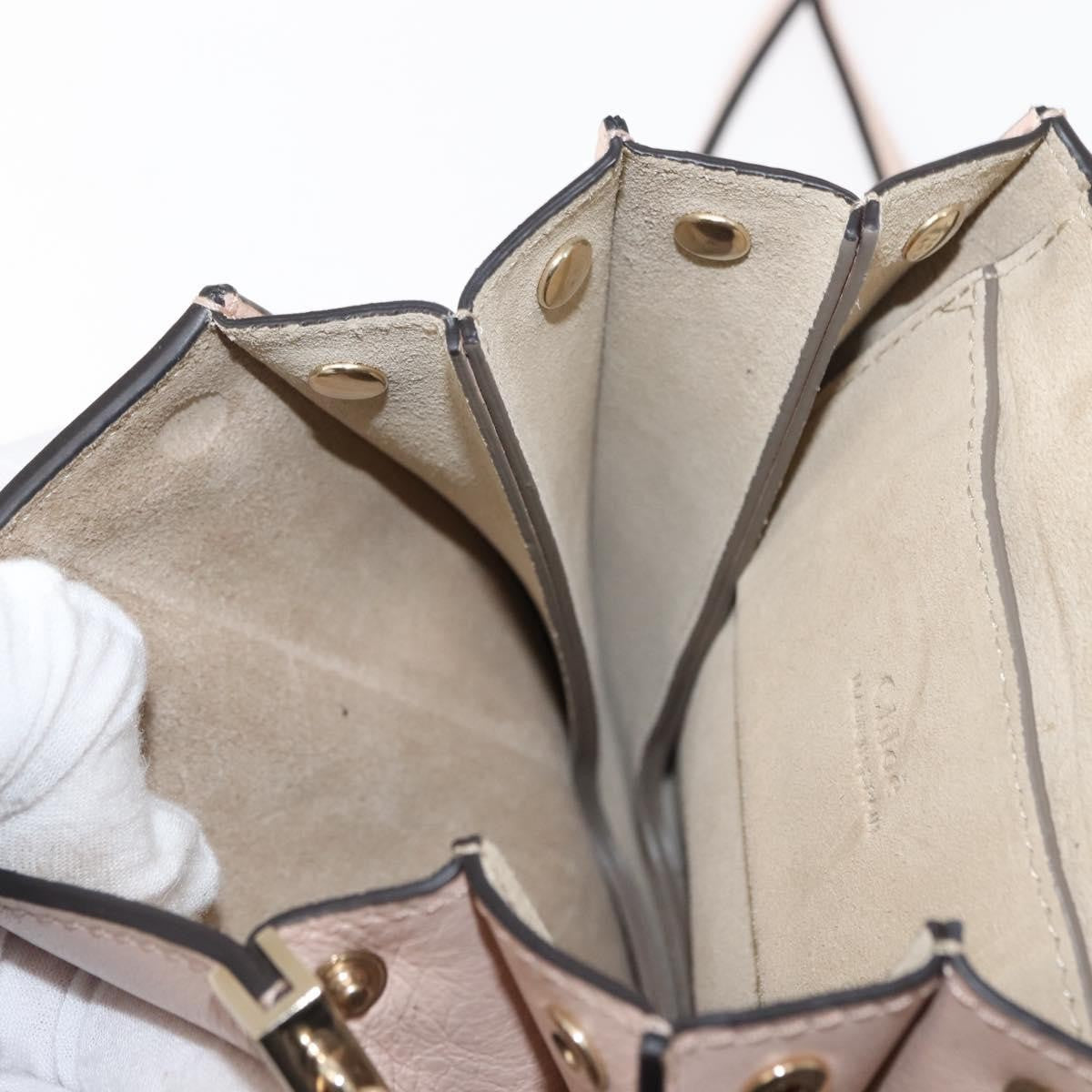 Chloe Faye Bracelet Crossbody Bag Leather and Suede, PINK, SUEDE, Crossbody bag