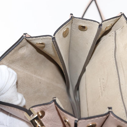 Chloe Faye Bracelet Crossbody Bag Leather and Suede, PINK, SUEDE, Crossbody bag