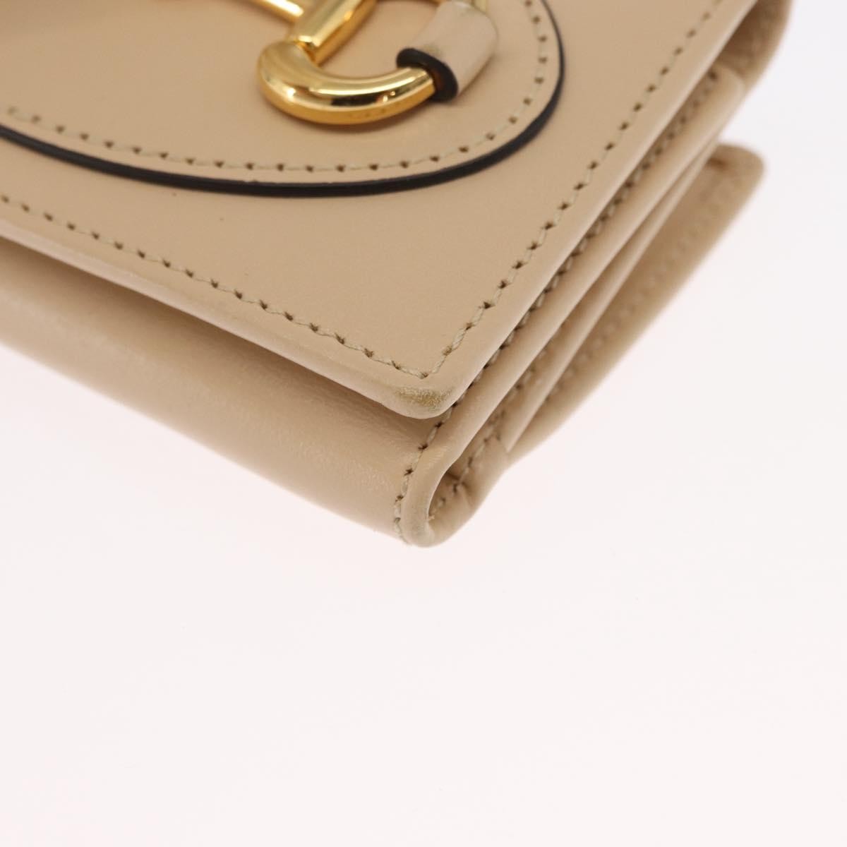 Gucci Horsebit 1955 Wallet Leather, BEIGE, LEATHER, Wallets