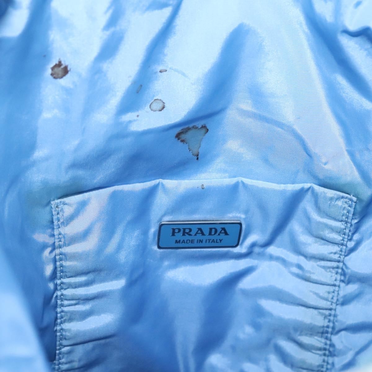 Prada Travel Pouch Tessuto, BLUE, COTTON, Clutche & pouche