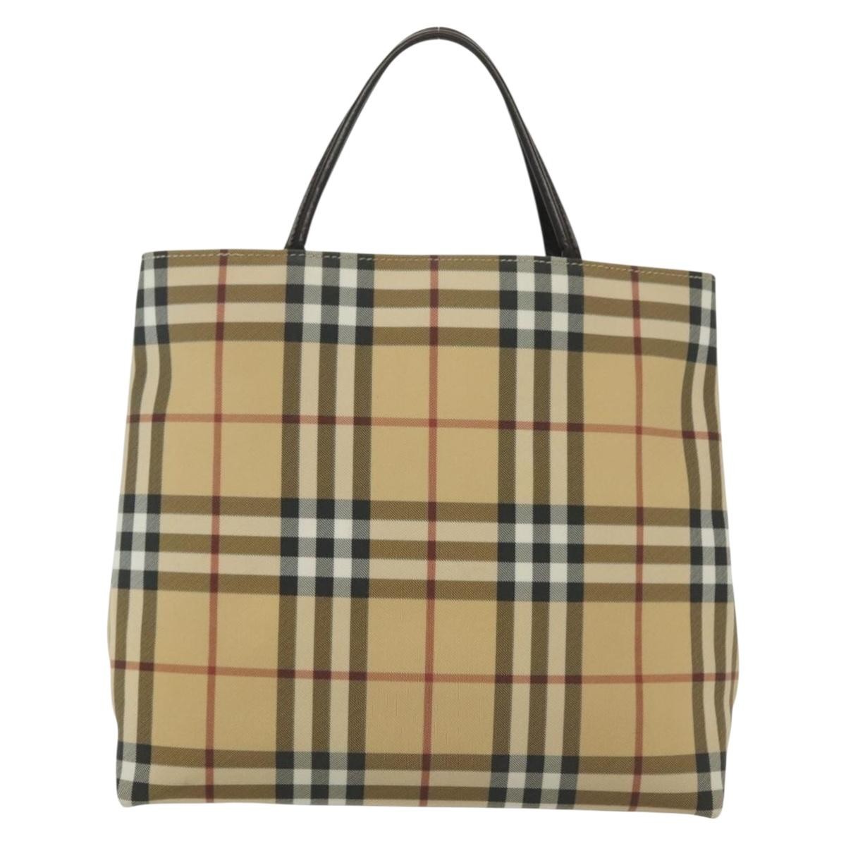 Burberry Nova Check Tote canvas check pattern, BEIGE, PVC, Tote bag