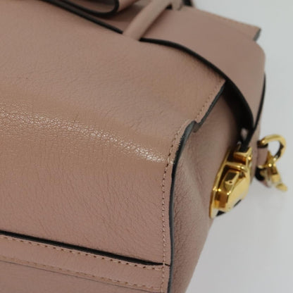 Miu Miu Madras Fiocco Bow Tote Leather, PINK, LEATHER, Tote bag