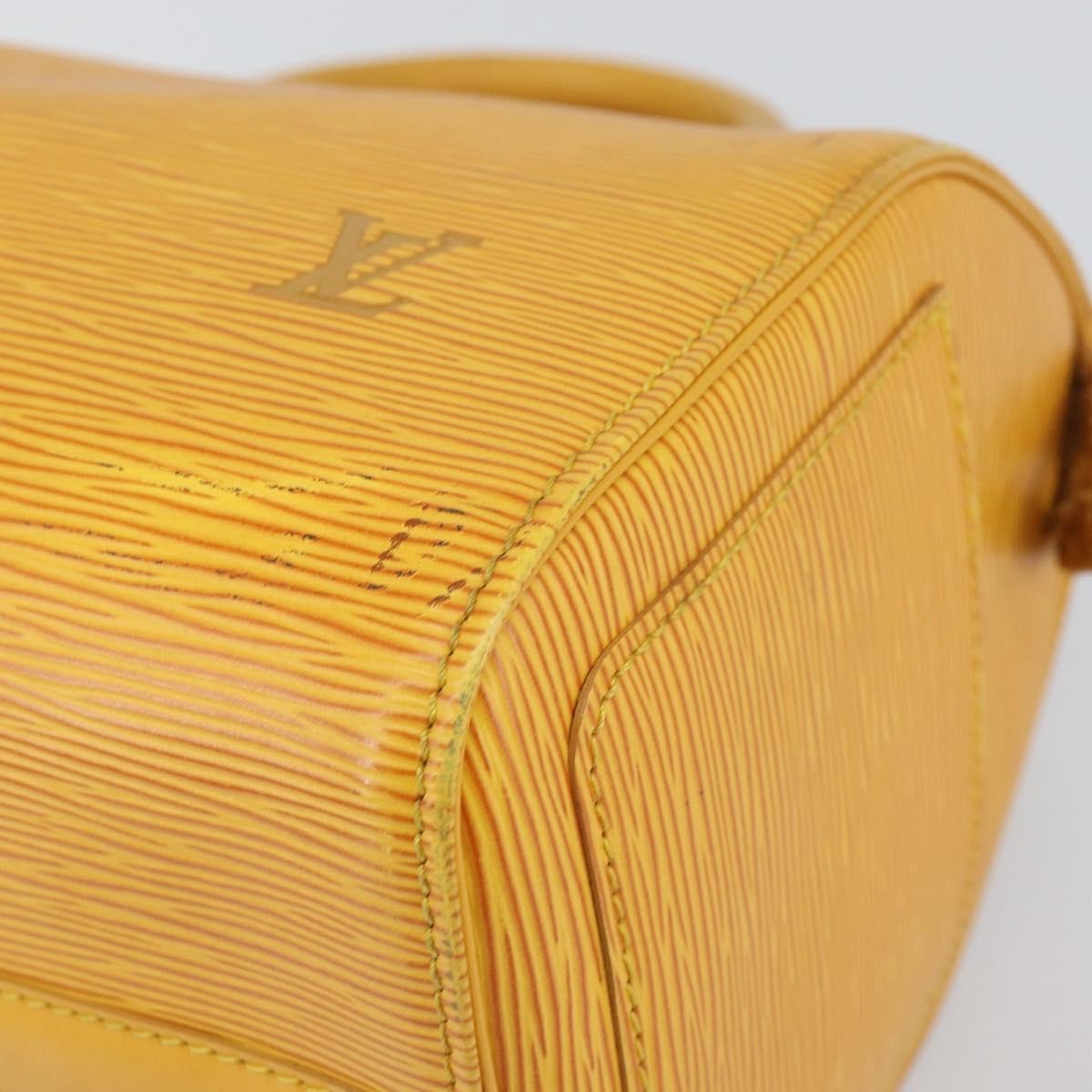 Louis Vuitton Speedy Handbag Epi Leather, YELLOW, LEATHER, Handbag