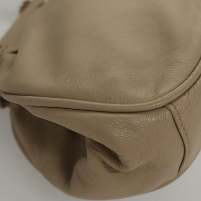 Celine Handbag Leather, BEIGE, LEATHER, Handbag