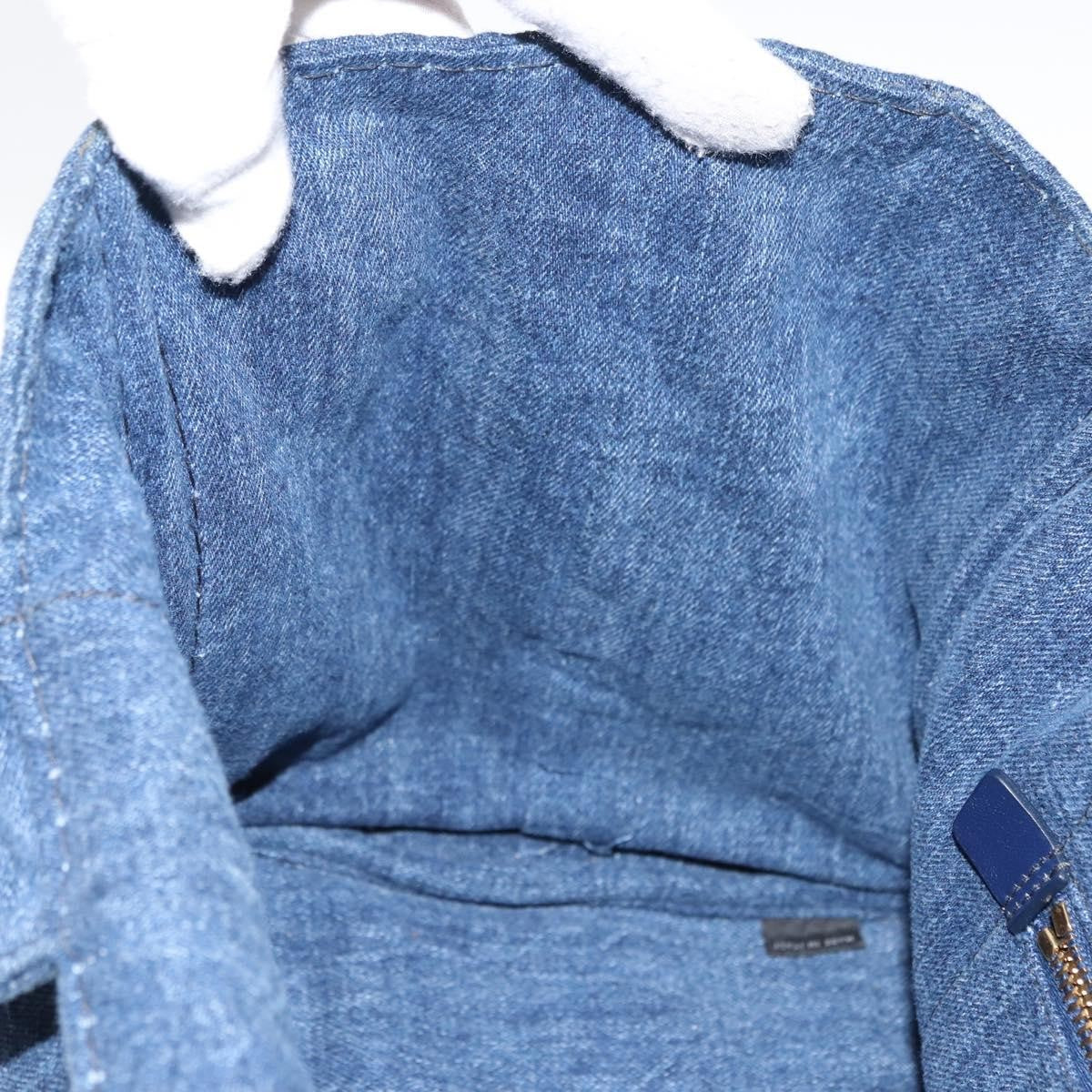 Prada Canapa Convertible Tote Denim, BLUE, DENIM_JEANS, Tote bag