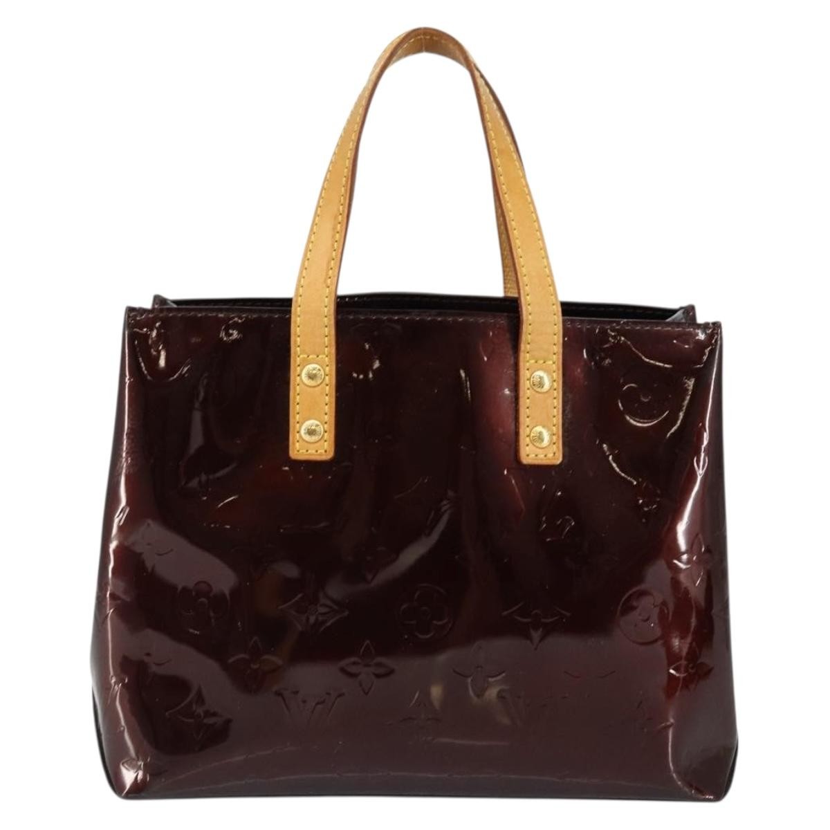 Louis Vuitton Reade Handbag Monogram Vernis, BURGUNDY, PATENT_LEATHER, Handbag