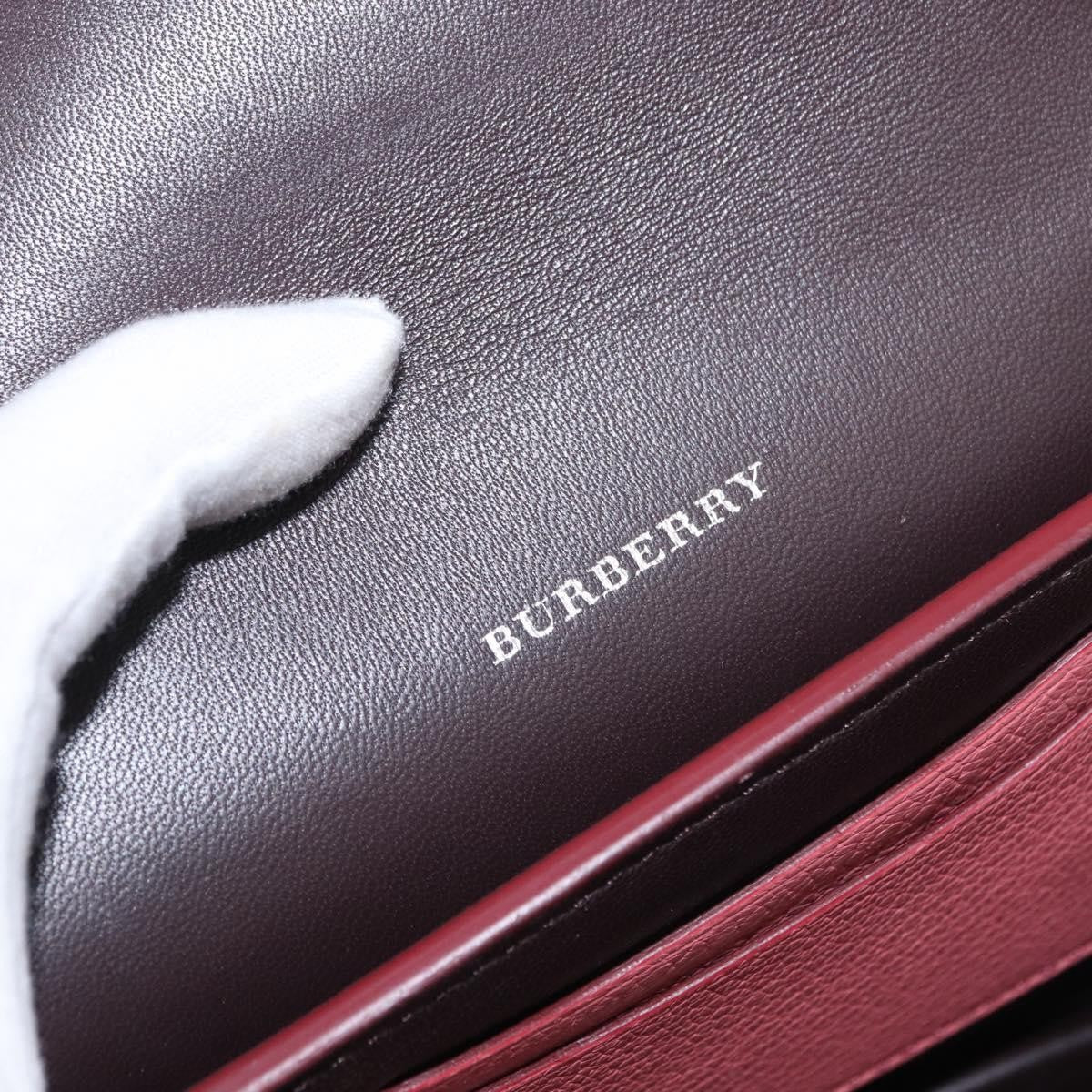 Burberry D-Ring Shoulder Bag Leather, PINK, LEATHER, Shoulder bag