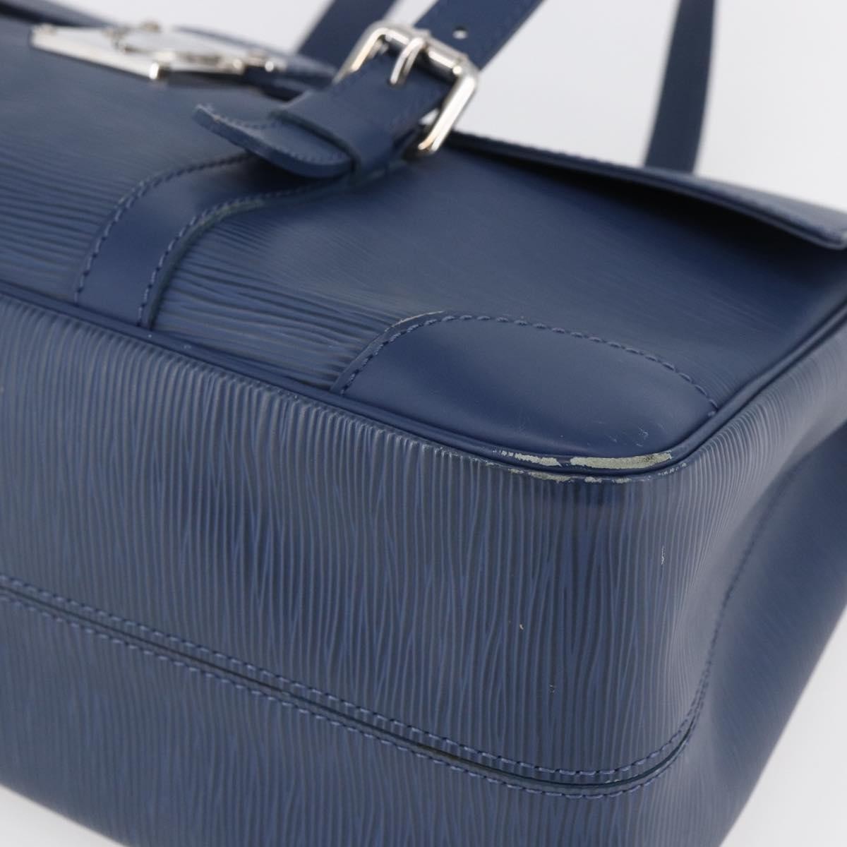 Louis Vuitton Segur Handbag Epi Leather, BLUE, LEATHER, Handbag