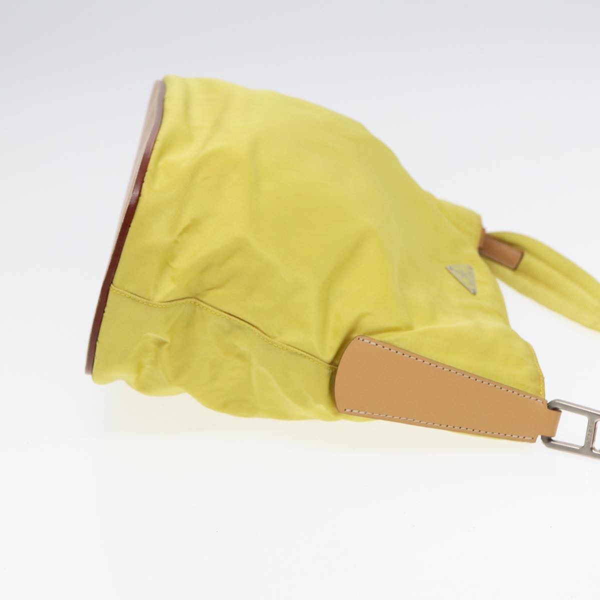 Prada Vintage Flap Messenger Bag Tessuto, YELLOW, NYLON, Shoulder bag