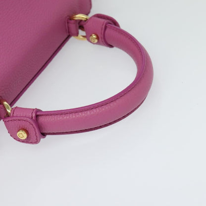 Salvatore Ferragamo Sofia Satchel Leather, PINK, LEATHER, Handbag