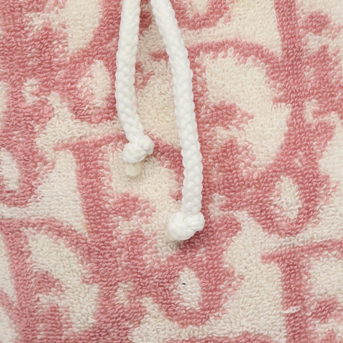 Christian Dior Vintage Trotter Pouch Pile, PINK, COTTON, Clutche & pouche