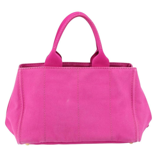 Prada Canapa Tote Canvas, PINK, CANVAS, Tote bag