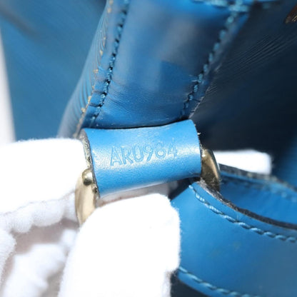 Louis Vuitton Petit Noe Handbag Epi Leather, BLUE, LEATHER, Shoulder bag