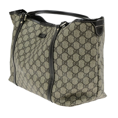 Gucci Joy Tote GG Coated Canvas with Leather, BROWN, CANVAS, Tote bag