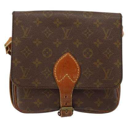 Louis Vuitton Cartouchiere Handbag Monogram Canvas, BROWN, CANVAS, Shoulder bag