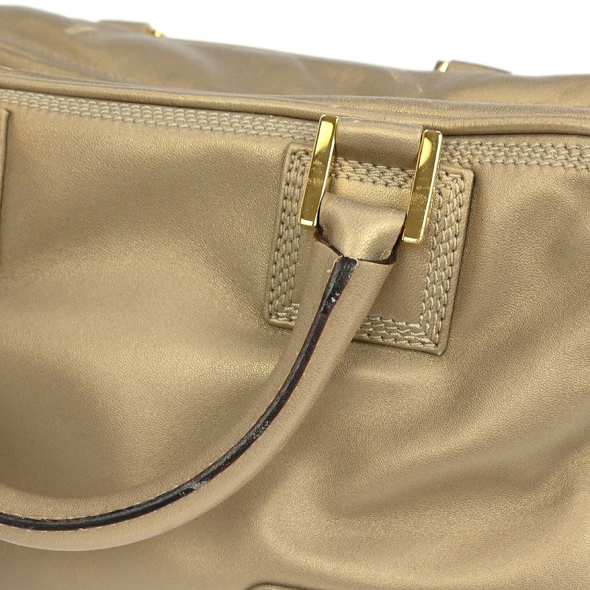 Loewe Amazona Bag Leather, GOLD, LEATHER, Handbag