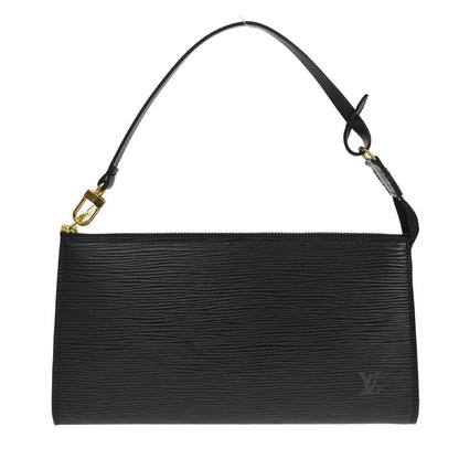 Louis Vuitton Pochette Accessoires Epi Leather, Black, Leather, Clutch