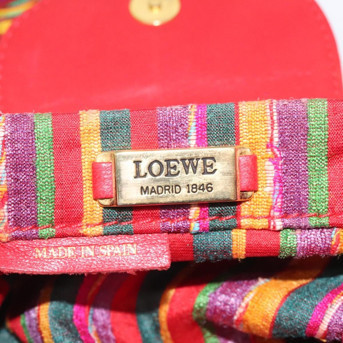 Loewe Vintage Crossbody Cotton, RED, COTTON, Shoulder bag