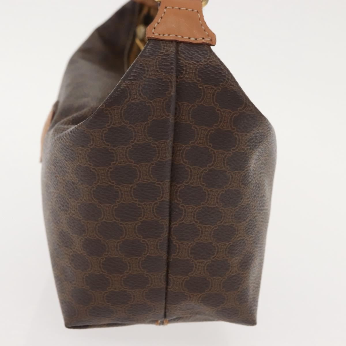 Celine Vintage Macadam Handbag Macadam, BROWN, CANVAS, Handbag